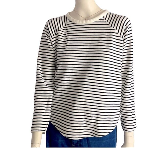 Zara W&B collection striped quarter sleeve - Picture 1 of 4